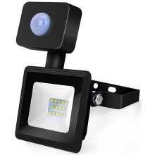 Aigostar - LED Reflektor se senzorem LED/10W/230V 6400K IP65 černá