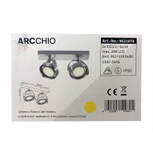 Arcchio - LED Stmívatelné bodové svítidlo MUNIN 2xES111/GU10/11,5W/230V