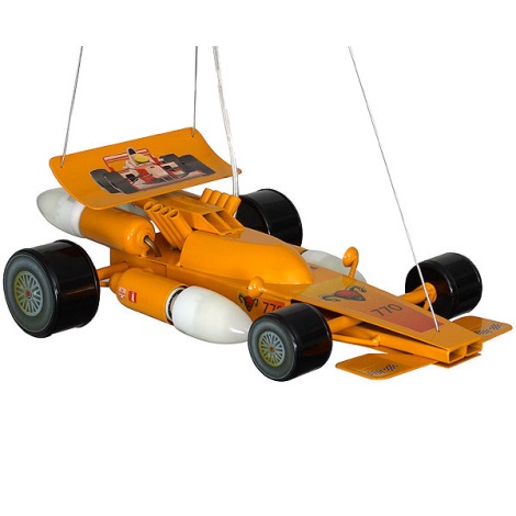 Dětský lustr Formule 4xE14/60W žlutá