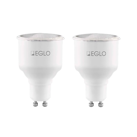 Eglo 12109 - 2x Úsporná žárovka GU10/11W/230V 2700K