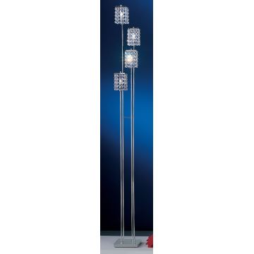 Eglo 85335 - Stojací lampa PYTON 4xG9/33W/230V křišťál