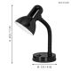 EGLO 9228 - Stolní lampa BASIC 1xE27/40W černá