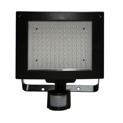 LED Reflektor s PIR čidlem T274 117xLED/9W černý IP44