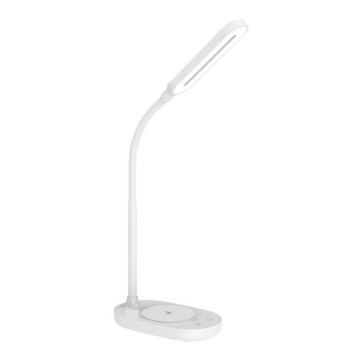 LED Stmívatelná dotyková stolní lampa s bezdrátovým nabíjením OCTAVIA LED/7W/230V bílá