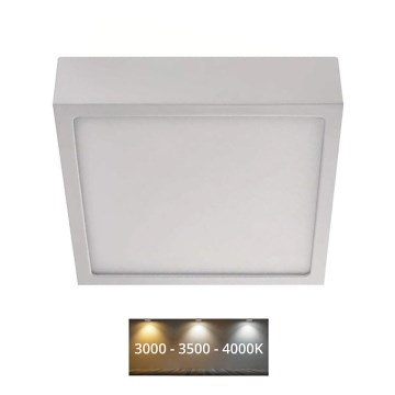 LED Stropní svítidlo NEXXO LED/12,5W/230V 3000/3500/4000K 17x17 cm bílá