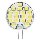 LED žárovka 2W LED18 SMD 2835 JC studená bílá - Greenlux GXLZ084