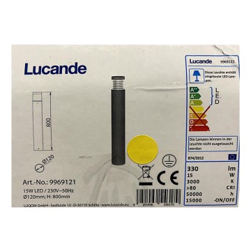 Lucande - LED Venkovní lampa JAXON LED/15W/230V IP54