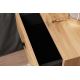 Noční stolek LUNA 55x50 cm hnědá/černá