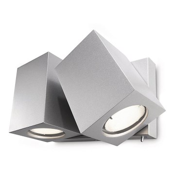 Philips Massive 33219/48/10 - Bodové svítidlo TARA 2xGU10/10W hliník Philips Massive 33219/48/10 - Bodové svítidlo TARA 2xGU10/10W hliník