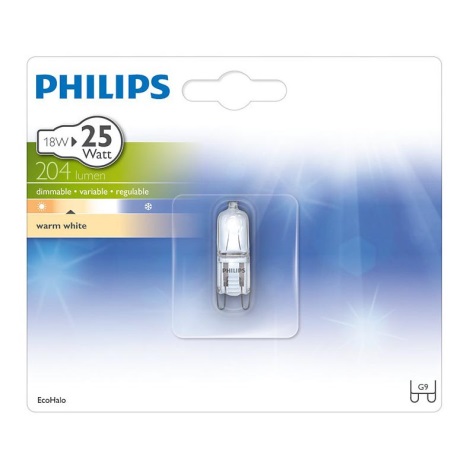 Průmyslová žárovka Philips ECOHALO G9/18W/230V 2800K
