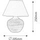 Rabalux - Stolní lampa E14/40W