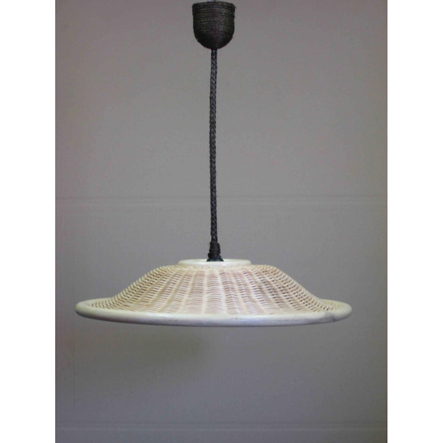 Ratanový lustr na lanku E27/60W/230V
