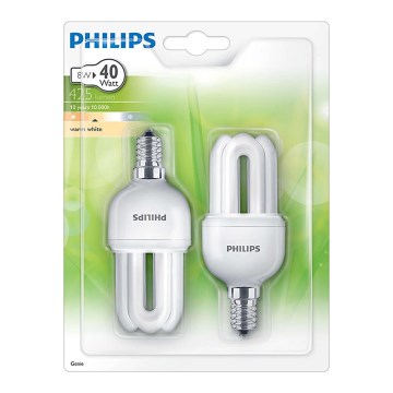SADA 2x úsporná žárovka PHILIPS E14/8W/230V - GENIE SADA 2x úsporná žárovka PHILIPS E14/8W/230V - GENIE
