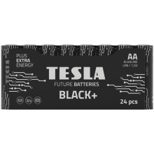 Tesla Batteries - 24 ks Alkalická baterie AA BLACK+ 1,5V
