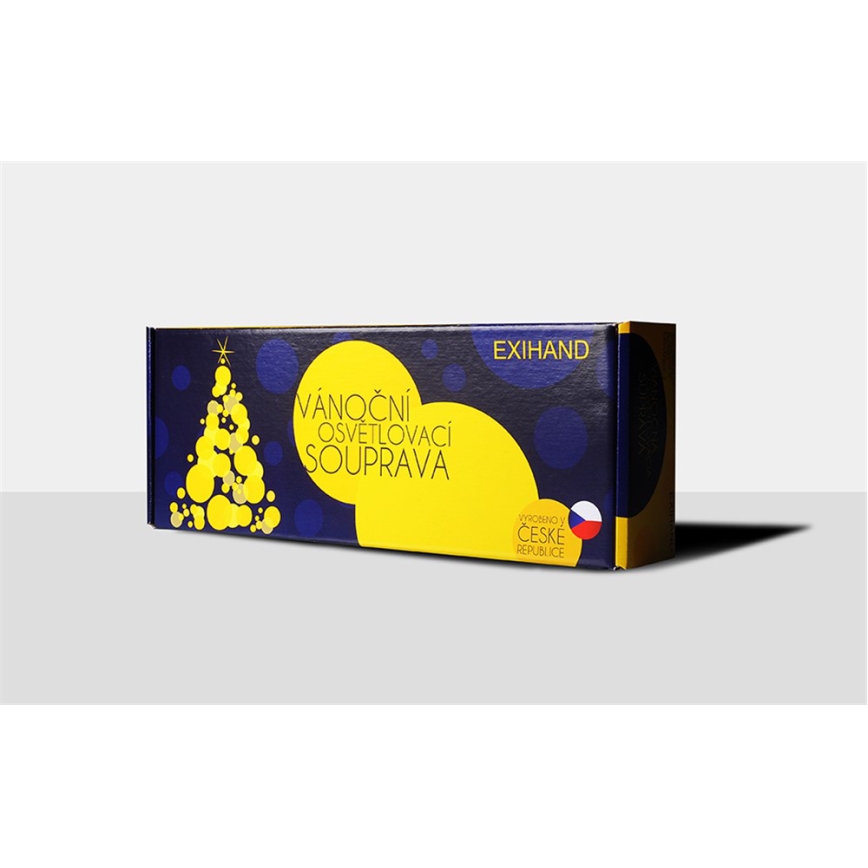 Vánoční řetěz ASTERIA 16xE10/14V/230V barevná