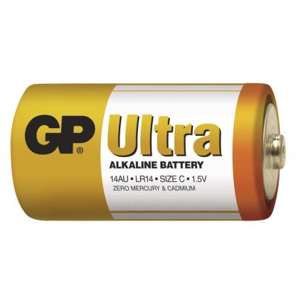 2 ks Alkalická baterie C GP ULTRA 1,5V