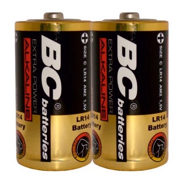 2 ks Alkalická baterie EXTRA POWER C 1,5V