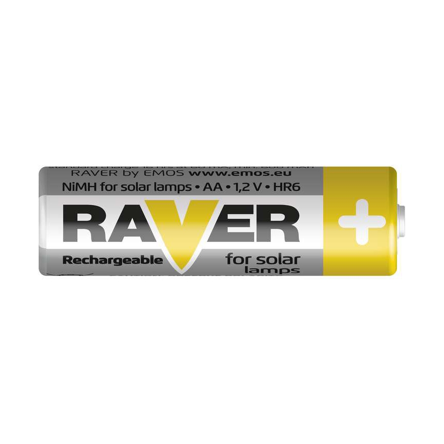 2 ks Nabíjecí baterie AA RAVER NiMH/1,2V/600 mAh