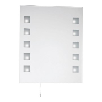 27194 - Zrcadlo s osvětlením 10xG4/10W/230V IP44