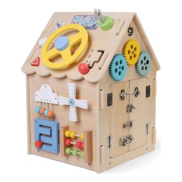 2Kids Toys - Activity board domeček béžová