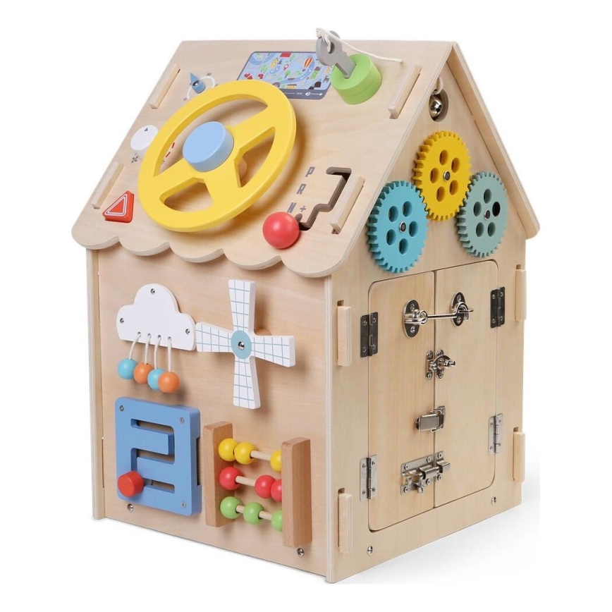 2Kids Toys - Activity board domeček béžová