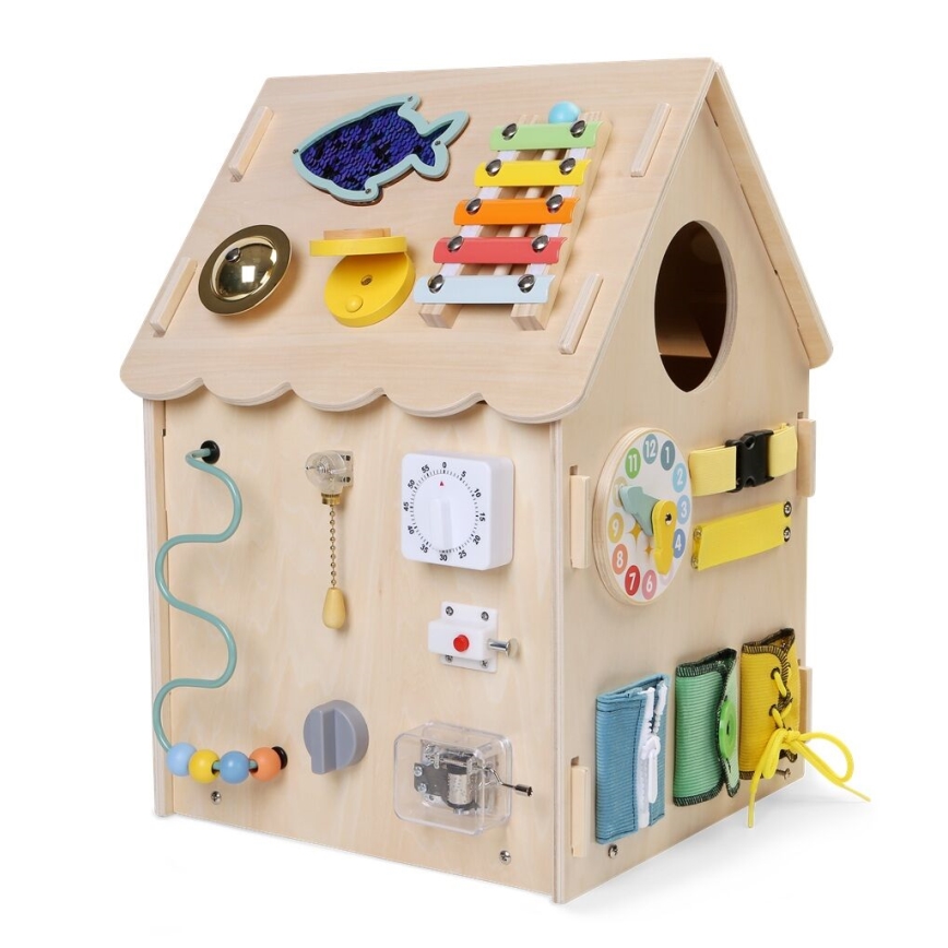 2Kids Toys - Activity board domeček béžová