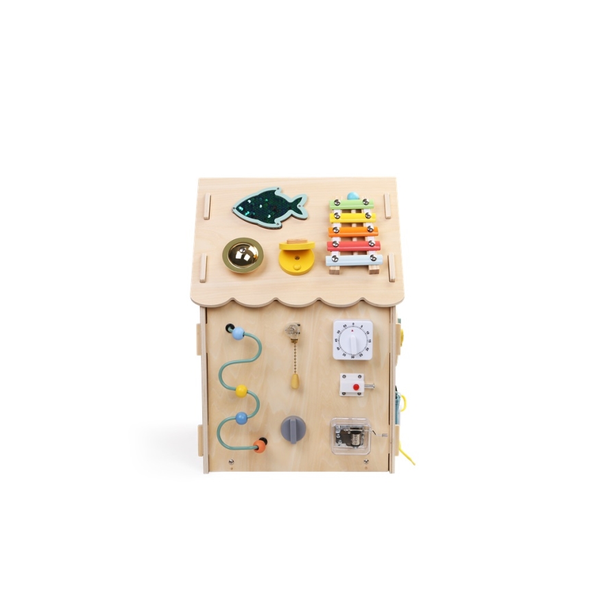 2Kids Toys - Activity board domeček béžová