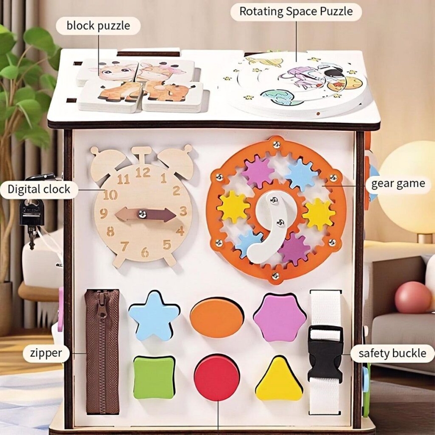 2Kids Toys - Activity board domeček bílá