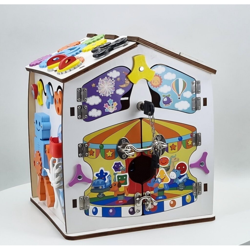 2Kids Toys - Activity board domeček bílá