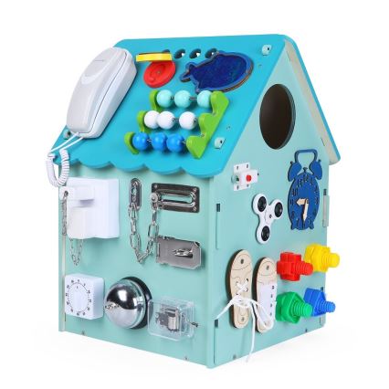 2Kids Toys - Activity board domeček modrá