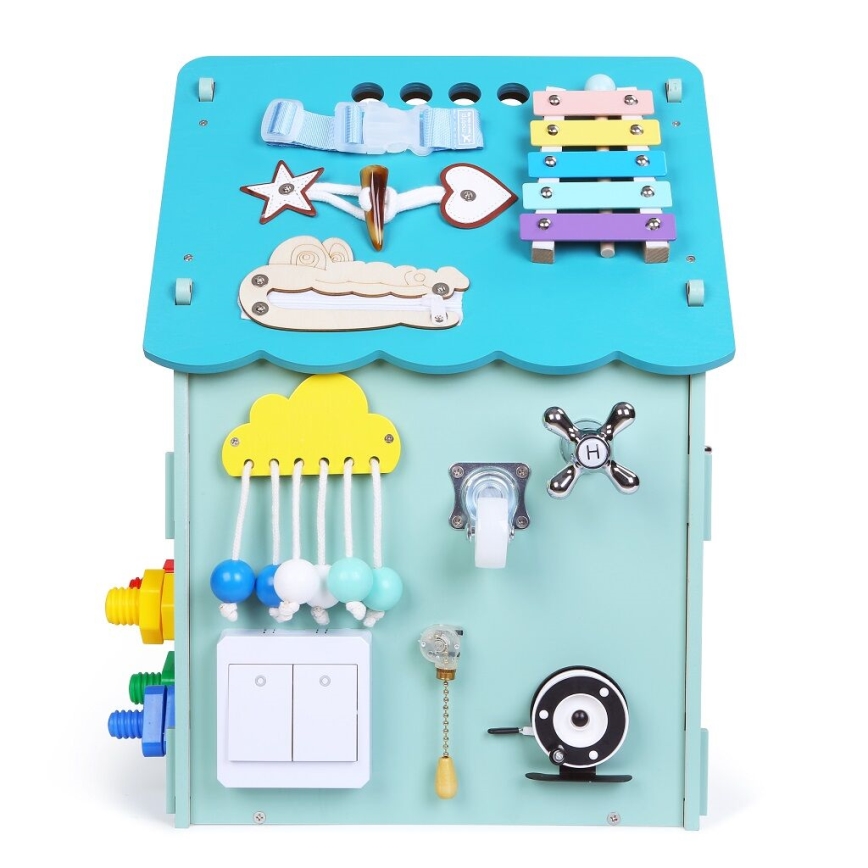 2Kids Toys - Activity board domeček modrá