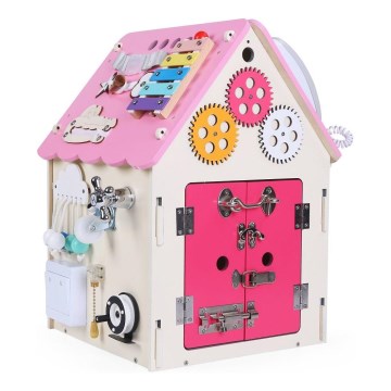 2Kids Toys - Activity board domeček růžová