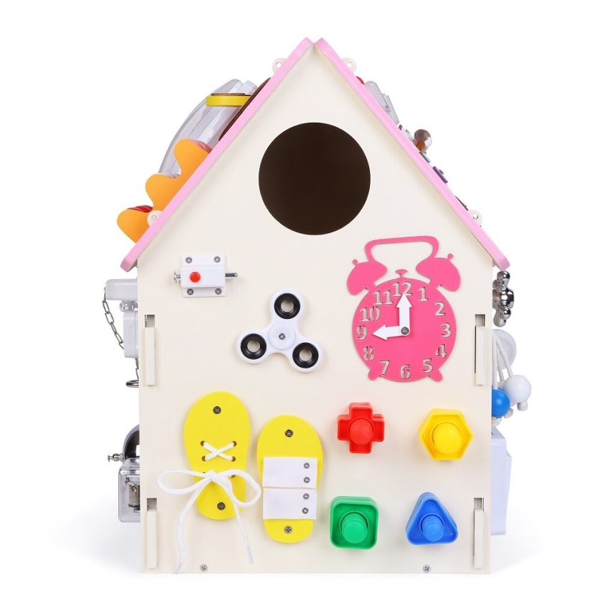 2Kids Toys - Activity board domeček růžová
