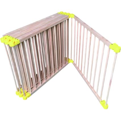 2Kids Toys - Dětská dřevěná ohrádka XXL 210x210 cm béžová