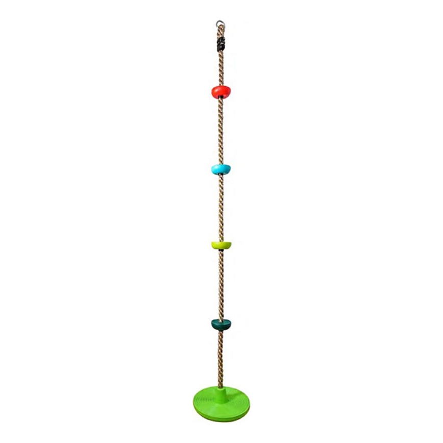 2Kids Toys - Dětské šplhací lano s disky mix barev