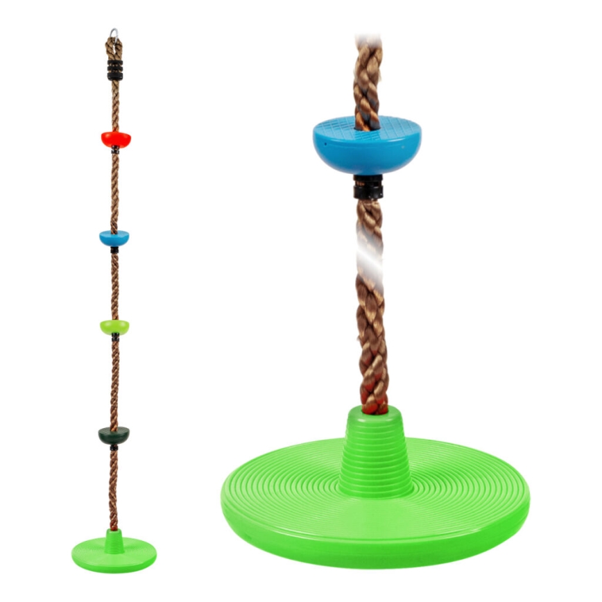 2Kids Toys - Dětské šplhací lano s disky mix barev