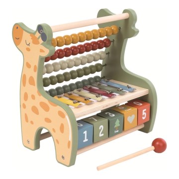 2Kids Toys - Dřevěné multifunkční počítadlo Žirafa