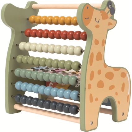 2Kids Toys - Dřevěné multifunkční počítadlo Žirafa