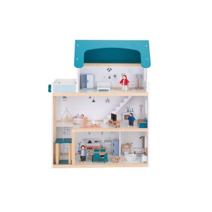 2Kids Toys - Dřevěný domeček pro panenky Barbora