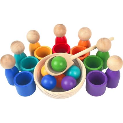 2Kids Toys - Duhové panenky s míčky 7 barev