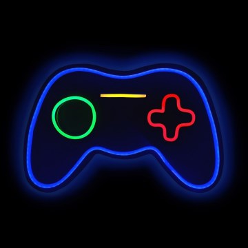 2Kids Toys - LED Neonová nástěnná dekorace LED/5W/USB gamepad