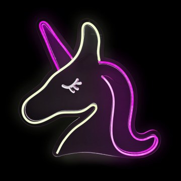 2Kids Toys - LED Neonová nástěnná dekorace LED/5W/USB jednorožec