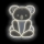 2Kids Toys - LED Neonová nástěnná dekorace LED/5W/USB koala