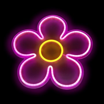 2Kids Toys - LED Neonová nástěnná dekorace LED/5W/USB květ