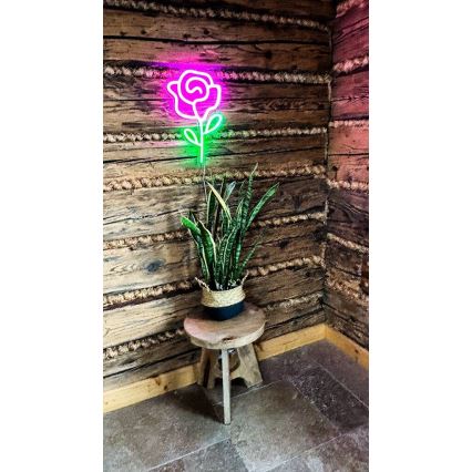 2Kids Toys - LED Neonová nástěnná dekorace LED/5W/USB růže