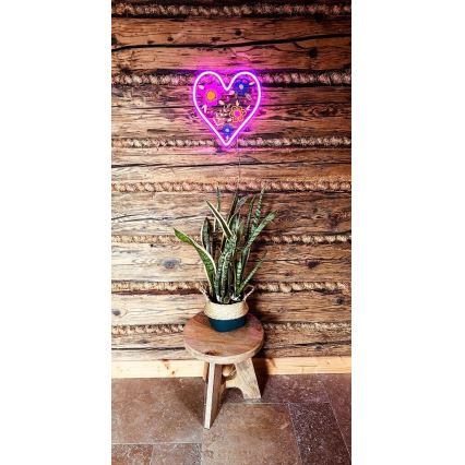2Kids Toys - LED Neonová nástěnná dekorace LED/5W/USB srdce