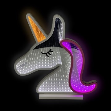 2Kids Toys - LED Neonová stolní dekorace LED/5W/USB jednorožec
