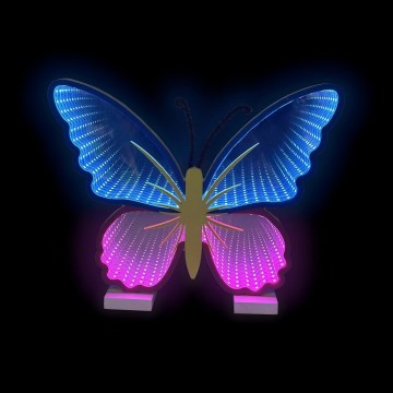 2Kids Toys - LED Neonová stolní dekorace LED/5W/USB motýl