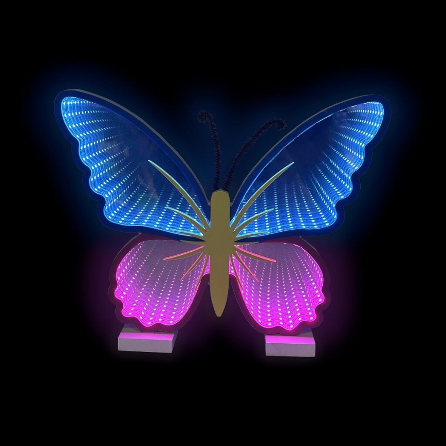 2Kids Toys - LED Neonová stolní dekorace LED/5W/USB motýl