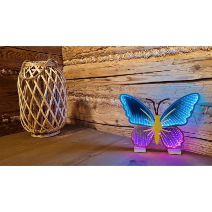 2Kids Toys - LED Neonová stolní dekorace LED/5W/USB motýl